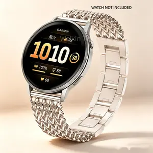 Luxury metal strap suitable for Garmin Venu 4 45m/Veno 3 45mm/Veno 2, 22mm stainless steel detachable strap, Garmin Forerunner 265S/255S/255S Music/Vivoactive 4S/Active replacement strap for men and women