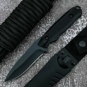 Durable Fixed Blade Knife, Outdoor Camping Straight Edge Knife, Portable Outdoor Survival Hand Tool Knife for Picnic, Hiking, Fishing, Camping