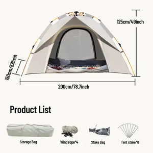 [Portable] UV Protection Pop-Up Beach Tent | Heavy-Duty Polyester Sunshade Shelter with Carry Bag | Easy Setup Canopy for Family Gatherings, Picnics, Camping, Fishing & Lawn Parties | Folding & Storage Video on Detail Page