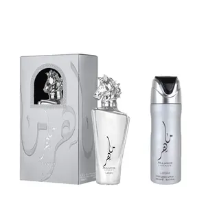 Lattafa Perfumes | Maahir Legacy + Body Spray Bundle | 3.4 oz Bottle | 200 ml Body Spray | Men's Fragrance