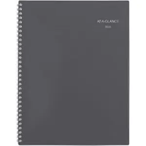 At-A-Glance Classic Format Monthly Planner - Gray, Dated Planning, Contacts Section, Holidays Tracking, Metric Conversion Chart, Ample Scheduling Room