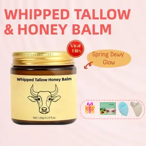 Whipped Tallow & Raw Honey Skin Salve – 100% Organic, Deeply Nourishing, & Sensitive Skin Friendly