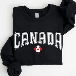 Canada Sweatshirt - Maple Leaf Crewneck - Canadian Pride Sweater - Canada Flag Hoodie - Canada Day Gift