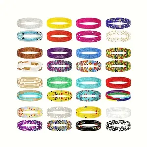 $5 and Low - Boho Beaded Waist Chain Multicolored Elastic Belly Chain - 10/20pcs