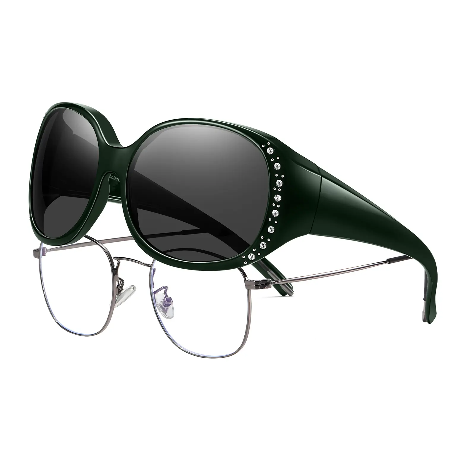 Green Frame Grey Lens