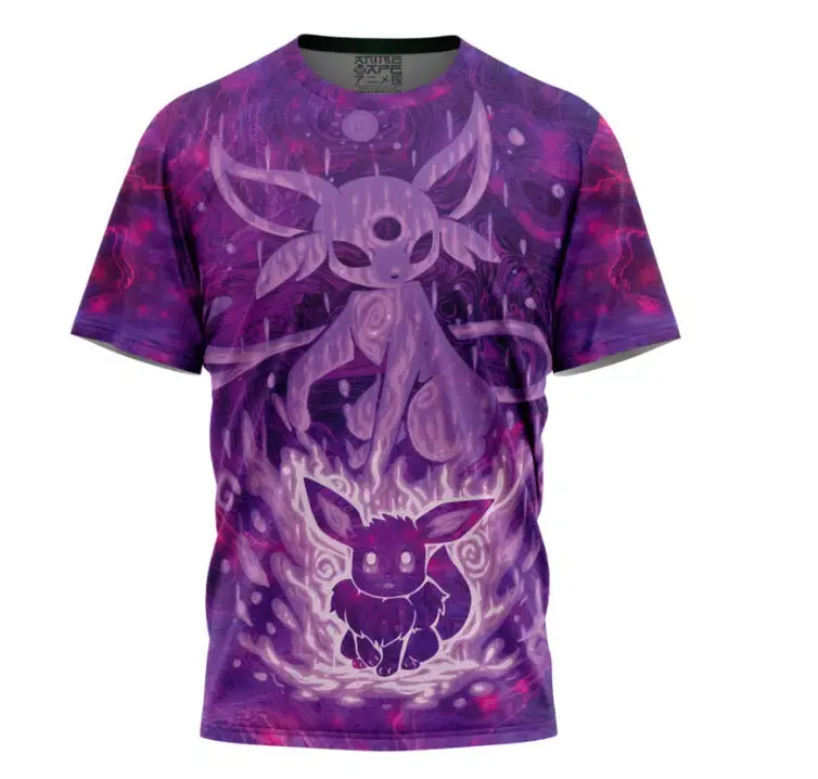 trippy blazing espeon pokemon  t-shirt All-Over Print