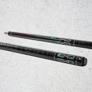 EVO LUNA POOL CUE - MALACHITE ECLIPSE - LEATHER WRAP
