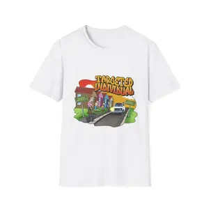 Targeted Individual Graphic T-Shirt — Retro Street Scene Tee