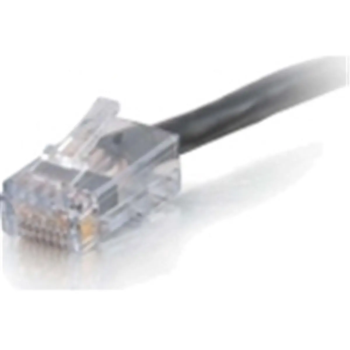 C2g Qs Non-Booted Cat6 Ethernet Cable - 75ft, Cmp, Black, for Computer Networking Applications, Ethernet Cables