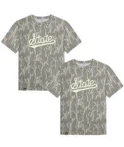 State Mossy Oak Bottomland Camo T-Shirt, Unisex Outdoor Hunting Tee, Soft Cotton Shirt