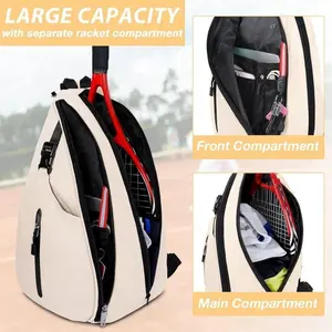 Badminton Bag Outdoor Sports Training Shoulder Tennis Backpack Pickleball Crossbody Bag Holiday Gift Birthday Present