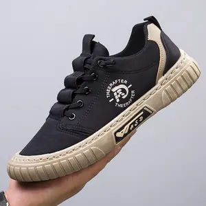 GGOR Men's Front Lace-Up Breathable Sneakers New Casual Sports Shoes Student Comfortable Trendy Shoes