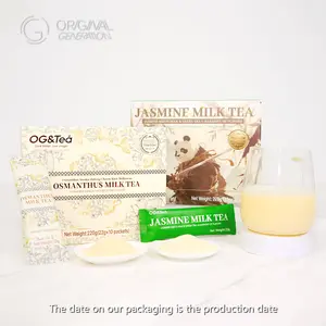 Jasmine/Osmanthus Milk Tea  220g (10pcs×22g) Tie Guan Yin Oolong Tea Osmanthus New Zealand Milk