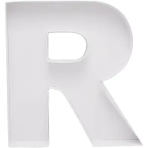 Cardboard Letter Fillable Charcuterie Board Candy Food Tray 12.2 inch R Shape for Party Event Decoration
