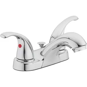 15-B42WP-CH-AV Two Handle Bathroom Sink Faucet, Polished Chrome