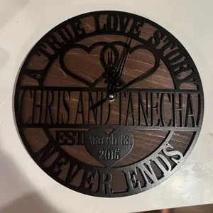 Custom Couples Name Clock - Personalized Gift for Couples