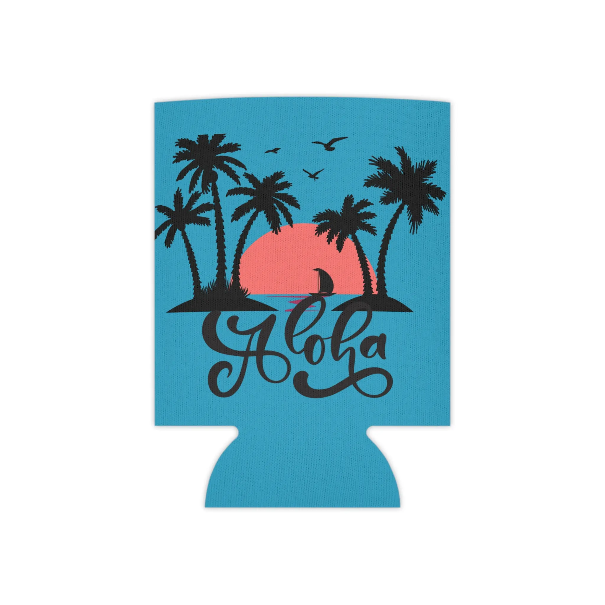 Tropical Aloha Can Cooler - Summer Vibes, Beach Party Essentials, Gifts for Him or Her, Tropical Decor, Luau Celebrations