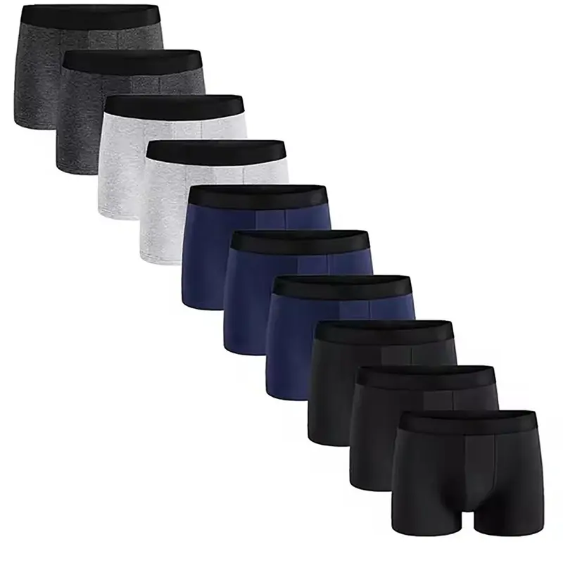 Men's Contrast Tape Boxer Briefs, Underwear for Daily Wear, All Seasons Underwear, Boxer Shorts, Soft Breathable Underwear, Casual Underwear, Breathable Stretch Underwear