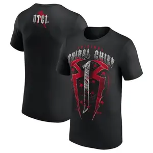 👑[100%cotton][Graphic Tee]Roman Reigns OTC1 Tribal Chief T-Shirt Unisex Wrestling Workout Graphic Fitted Menswear Top WWE Fan Apparel Casual Streetwear Gym Shirt Smackdown Inspired Sports Tee Gift for Boyfriend Husband Viral Wrestling Merch Outfit