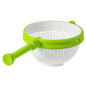 Salad Spinner Kitchen Vegetable Washer, Centrifugal Spin Dryer Basket, Efficient Water Drainage Tool for Fresh Produce Cleaning