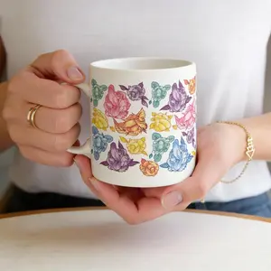 Floral Penis Mug, Funny Naughty Coffee Mug for Her, Cheeky Adult Humor Valentine Gag Gift for Friends