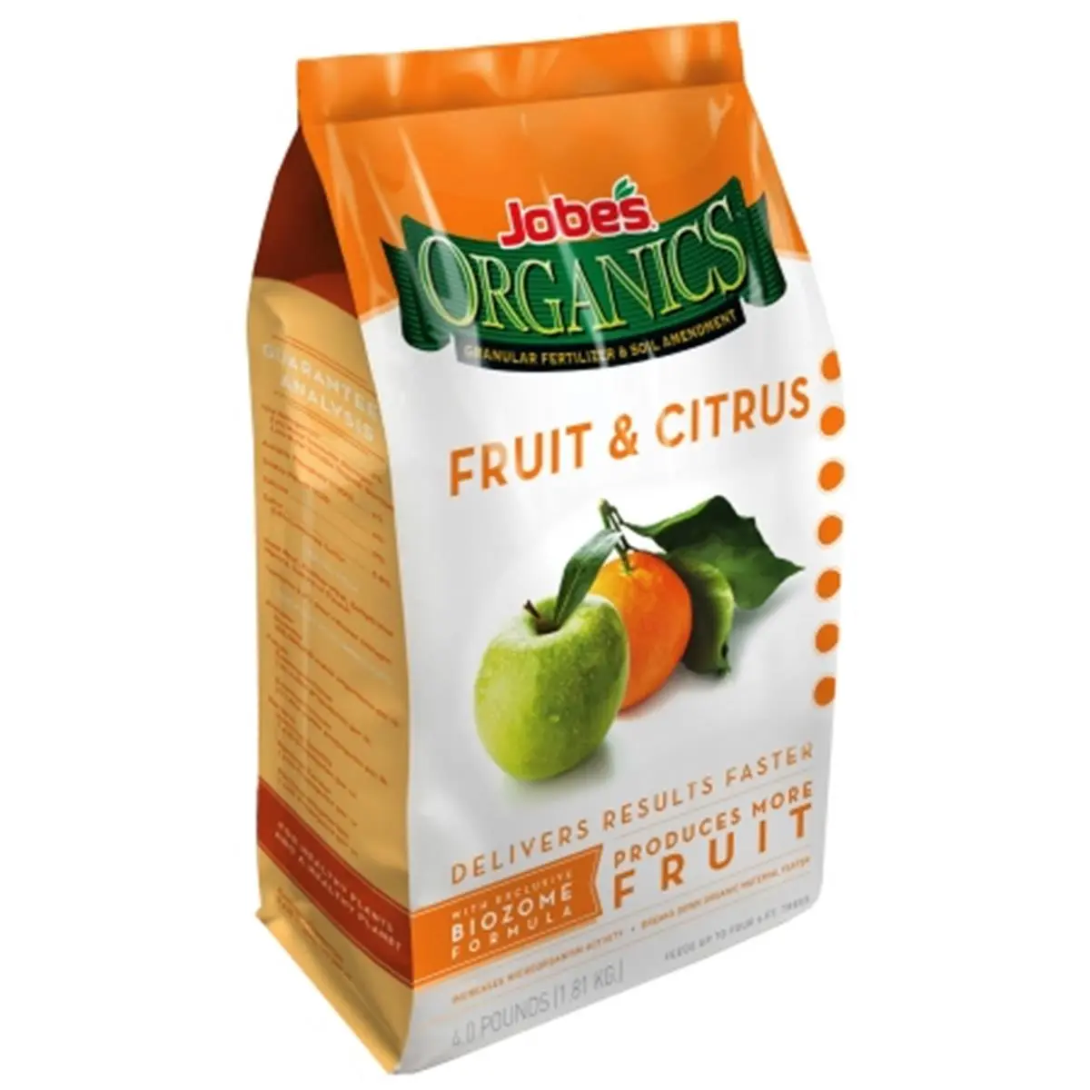 Easy Gardener Weatherly 4lb Organic Fruit & Citrus Granular Fertilizer, 09226, Boosts Yield, Delivers Fast Results