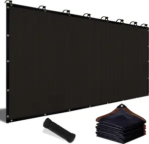 90% Blackout Cloth (Black) - 10 x 13ft UV-Resistant Shade Net with Reinforced Rivets, Suitable for Outdoor Adventures / Camping / Garden / Patio / Greenhouse.Mesh Shade Cloth