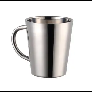 Stainless Steel Coffee Mug Drinkware Cup Reuse Washable Reusable