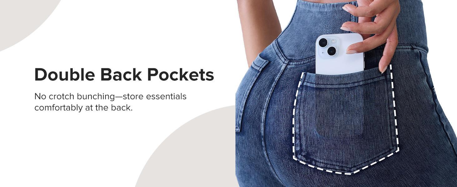 BRXL High Waisted Stretchy Crossover Denim Jeans for Women Flare Jeggings Bootcut Denim with Pockets Trendy & Flattering #Streetwear #outdoorfun #tiktokshopspringglowup #tiktokshopfashion-1