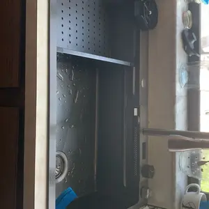 Bronstarz 33*22 INCH Black Nano Drop In Sink 304 Stainless Steel Waterfall Sink with Pull Down Sprayhead Faucet Single Bowl Drop In Kitchen Sink Workstation with LED TEMP Display (33 x 22 IN)