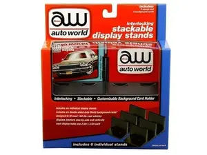 Interlocking Stackable Display Stands for Diecast 1:64 Scale Models - Auto World AWDC017
