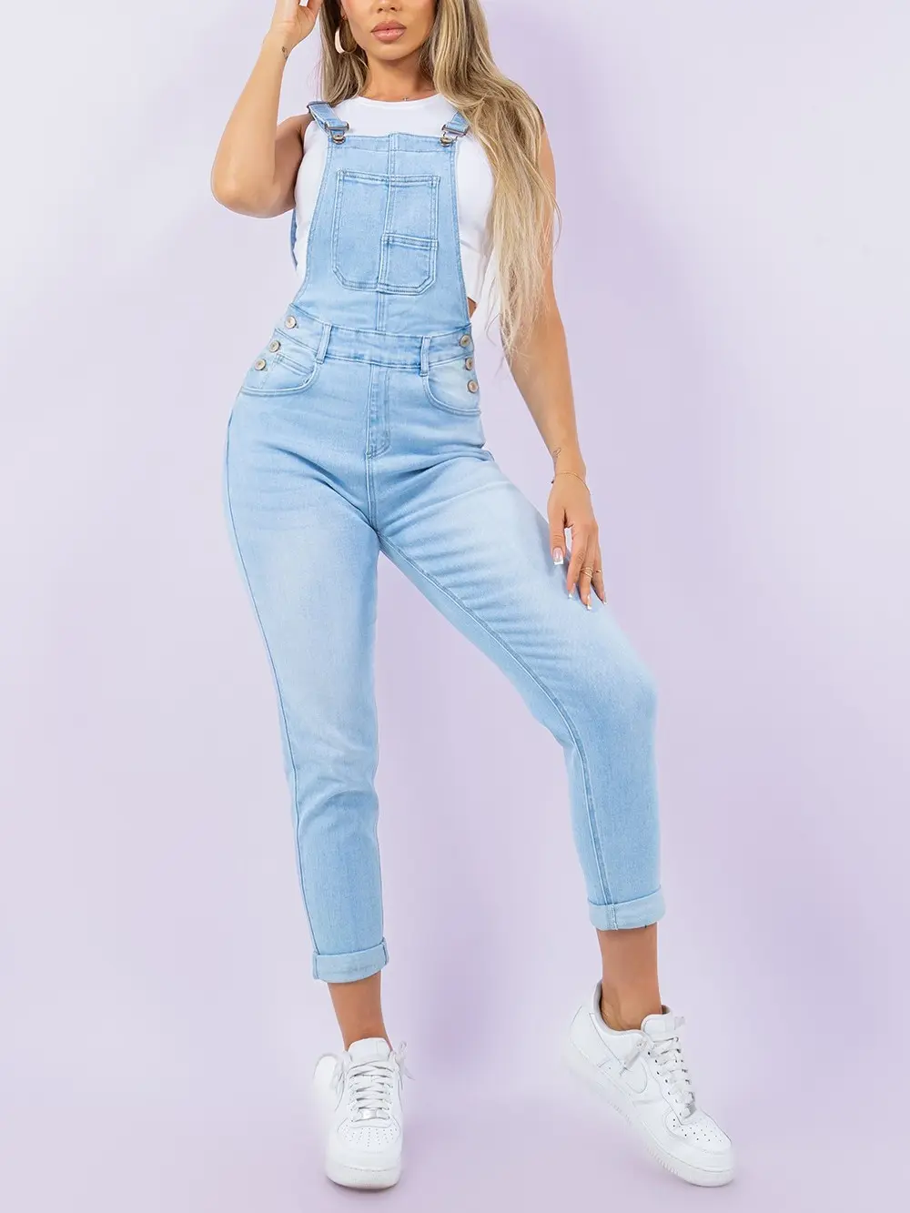 Denim Overalls Everyday - Classic Comfortable Fit for All Seasons Versatile Denim Fabric Ideal for Casual Outings Work
