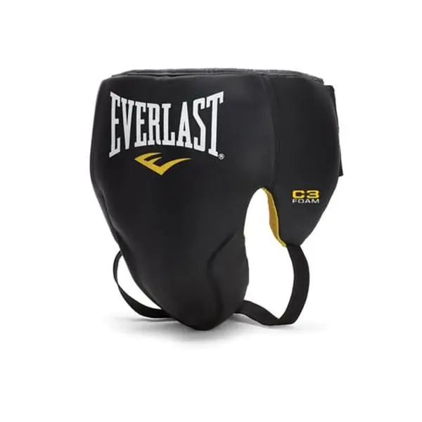 Men's Groin Protector, Competition Premium Leather Protective Gear with Shock-Absorbing Foam and an Adjustable Lace-Up Fit, Cup Protection, Training