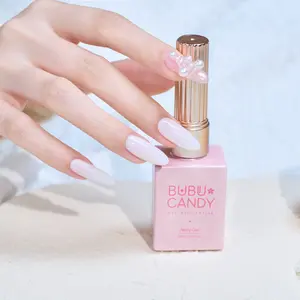 BUBUCANDY Jerry Gel Moonlight White Color 15ml - Viral Glass & Jelly Nails Gel Polish, Non-Toxic Vegan, UV Lamp Required, New Year Manicure Gift & DIY Artistry