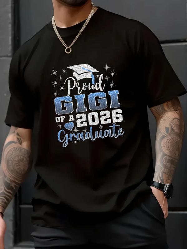 100% cotton unisex super proud gigi of 2026 graduate senior graduation family t-shirt – soft touch, unisex fit, popular tiktok streetwear tee