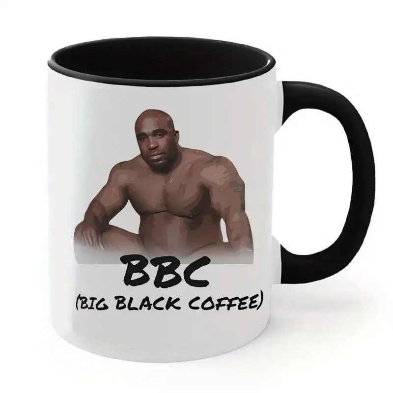 BBC Coffee Mug - 11oz 15oz Funny Meme Mug - Novelty Gift - White Ceramic Drinkware Printed Mug - Reusable & Washable Cup