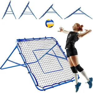 Volleyball Lacrosse Rebound Net Pro, Lacrosse Rebounder for Backyard, 7x4FT/6x4FT Bounce Back Net with Target Strike Zone, Easy Quick Setup, Volleyball Baseball Softball Soccer Training