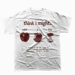 Think I Might Take A Bite Beabadoo T-Shirt Premium Cotton Tee True Fit Cotton T-Shirt Unisex Basic Tee All Wear Types Essential for All