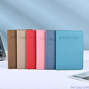 PU Leather Passport Case Portable Travel Passport Cover Multifunctional Airplane Ticket Organizer Slim Lightweight Document Storage Pouch Anti Scratch Protective Wallet For Abroad Trip Airport Business Vacation Daily Travel Men Women summerwins