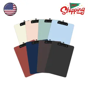 8 Pack Colored Clip Boards,Plastic Clipboards