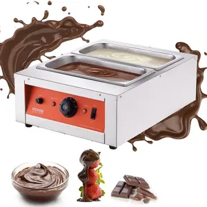 VEVOR Chocolate Tempering Machine, 9 Lbs 2 Tanks Chocolate Melting Pot with TEMP Control 86185, 800W Stainless Steel Electric Commercial Food Warmer For Chocolate/Milk/Cream Melting and HeatingVEVOR Super Brand Day