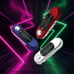 Compact LCD Screen MP3 Player with USB 2.0 Flash Drive, Lossless Sound, Multilanguage Display, 3.5mm Audio Jack, Auto Shut-Off, Low Power Mode, MP4 Support, Plastic Build