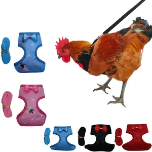 Pet Chicken Chest Harness Walking Leash Adjustable Traction Rope Outdoor Walking Strap For Hen Rooster Poultry