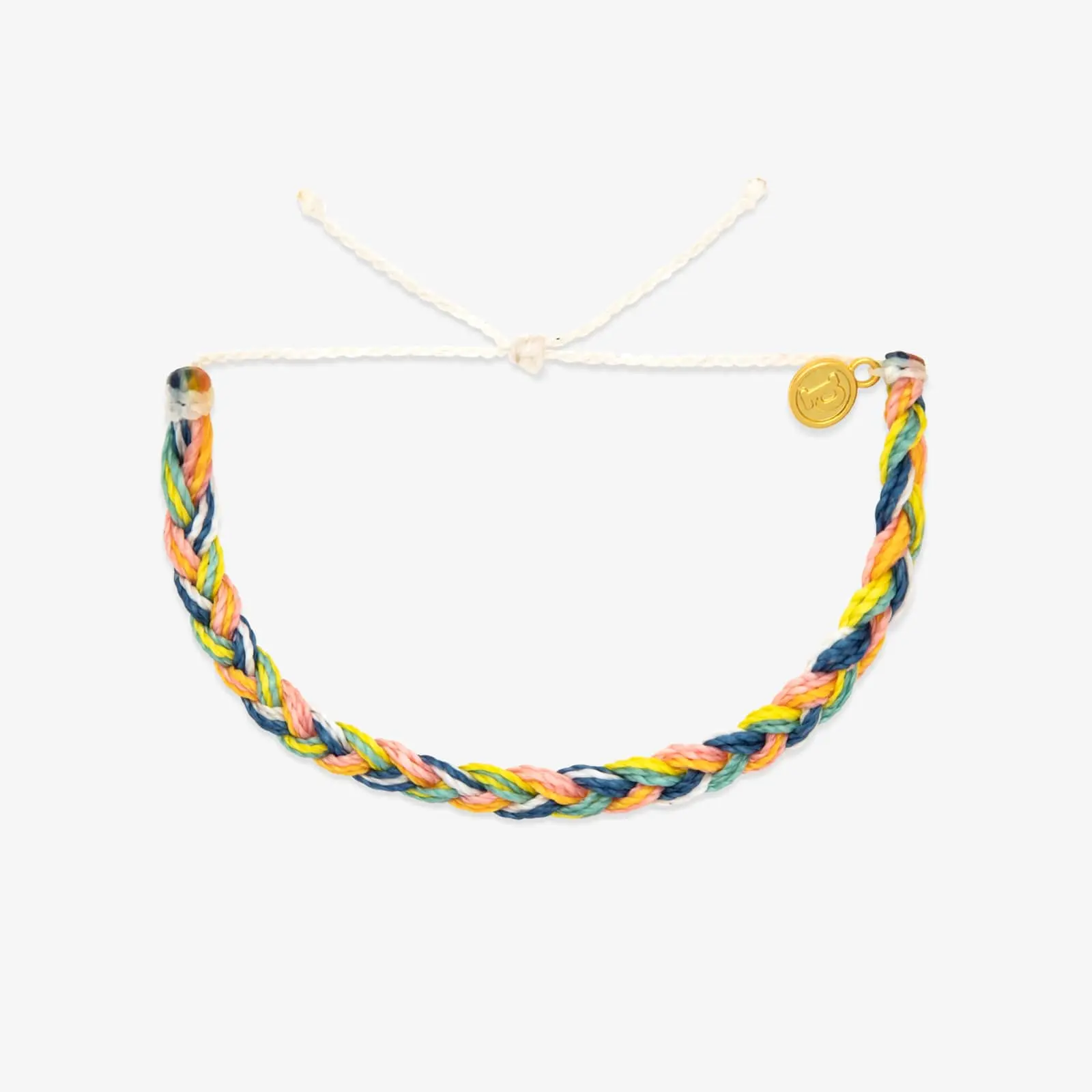 Pura Vida Multi Braided Bracelet, Waterproof Handwoven String Bracelet, Wax-Coated, Adjustable Fit