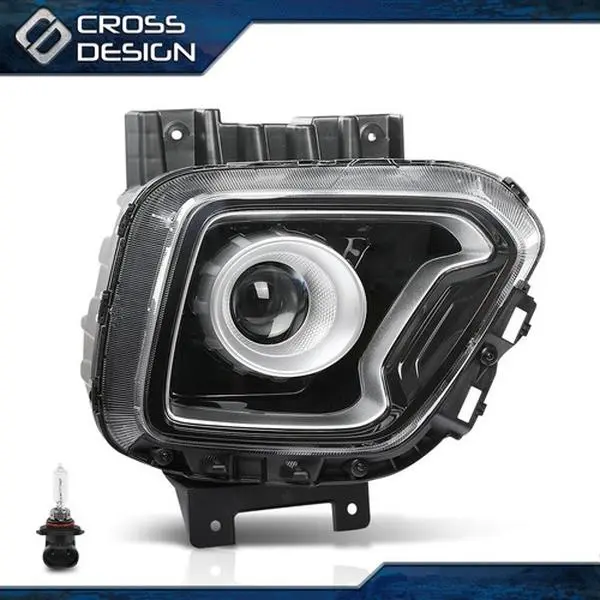 CROSSDESIGN Car Headlights Assembly, Right Passenger (RH) Side Fit For 2020-2021-2022 Kia Soul EX Model