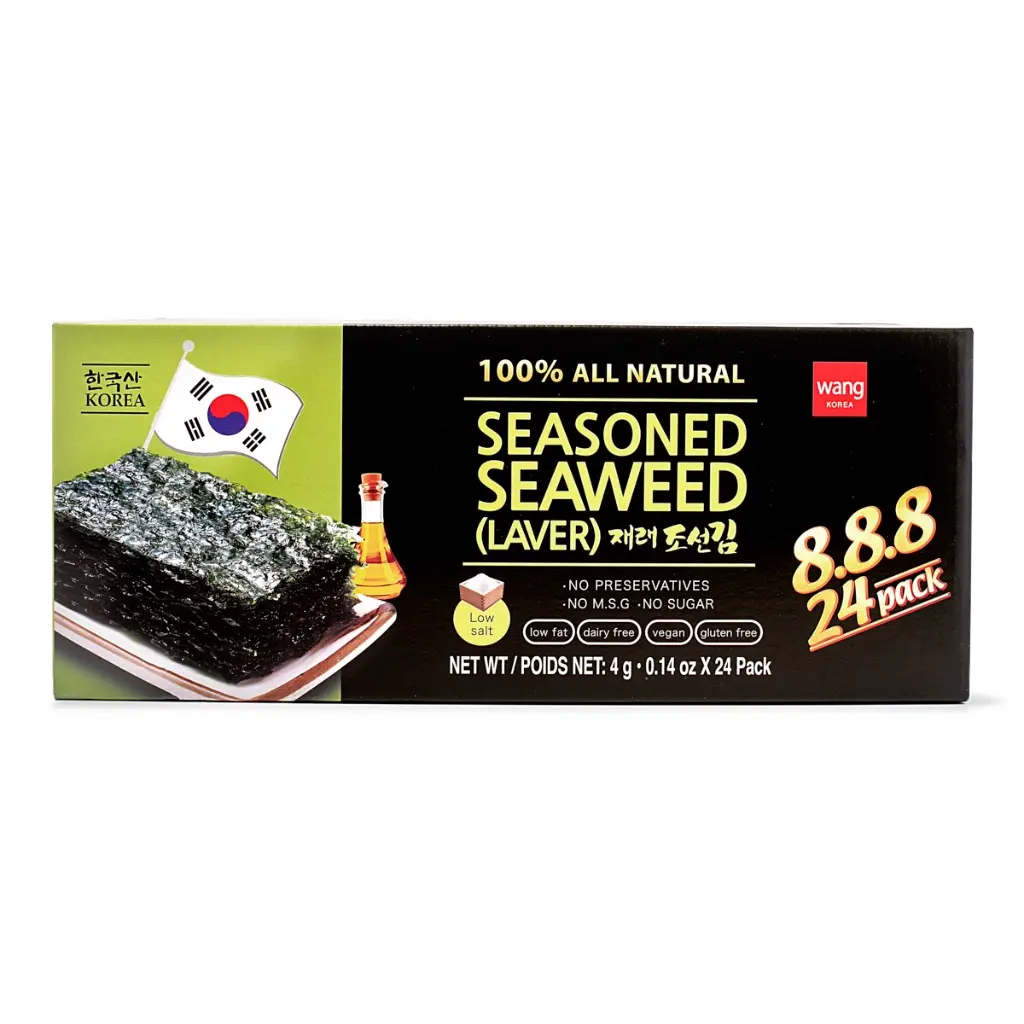 Wang Korea Traditional Seasoned Seaweed 24pk Wang Korea Traditional Seasoned Seaweed 24pk