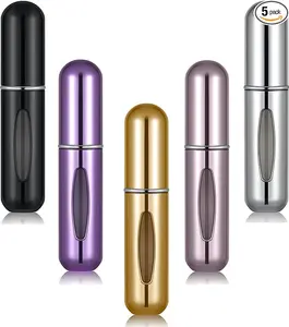Portable Mini Refillable Perfume Atomizer Bottle Atomizer Travel Size Spray Bottles Accessories 5 sets of 5ml/0.2oz