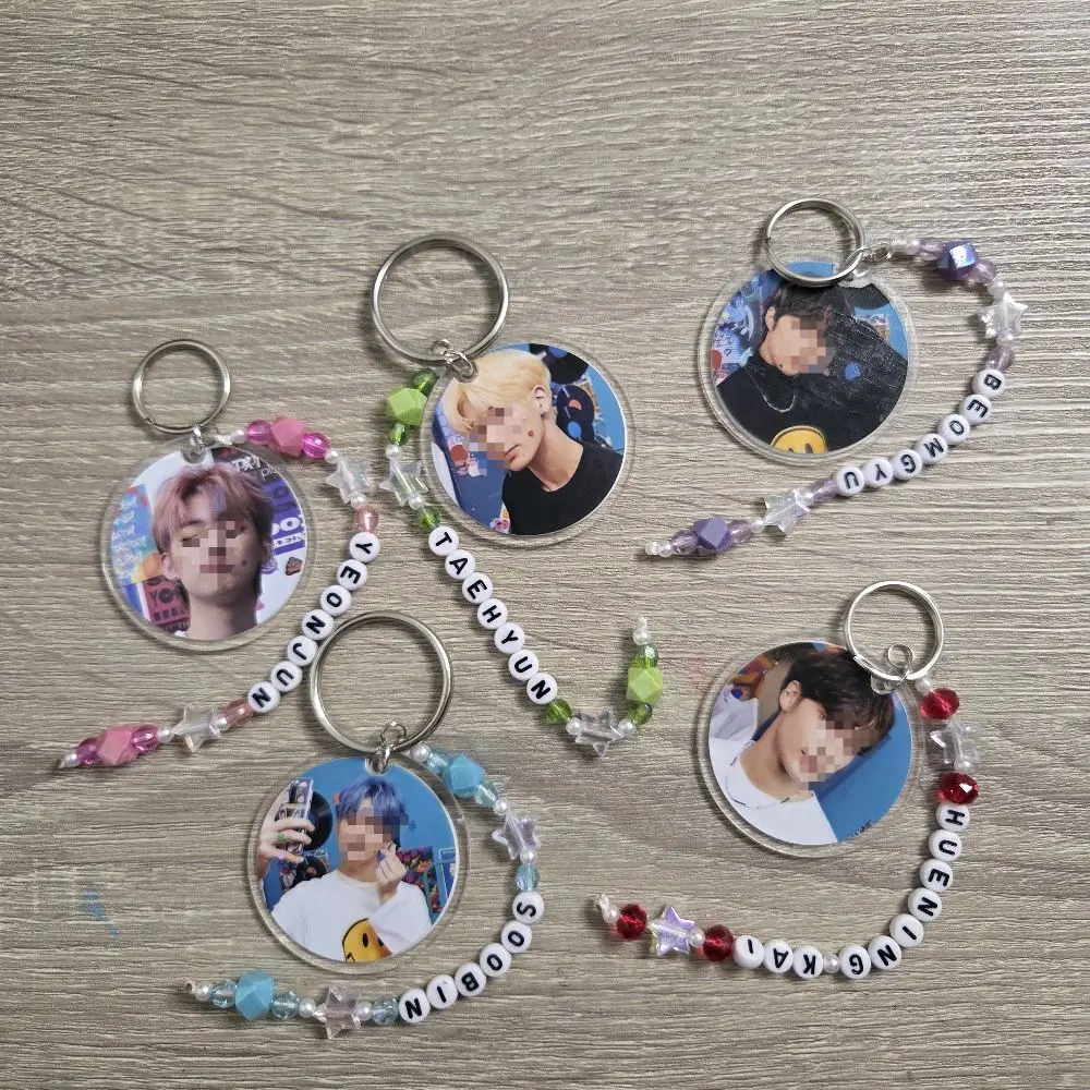 moa double sided face keychain