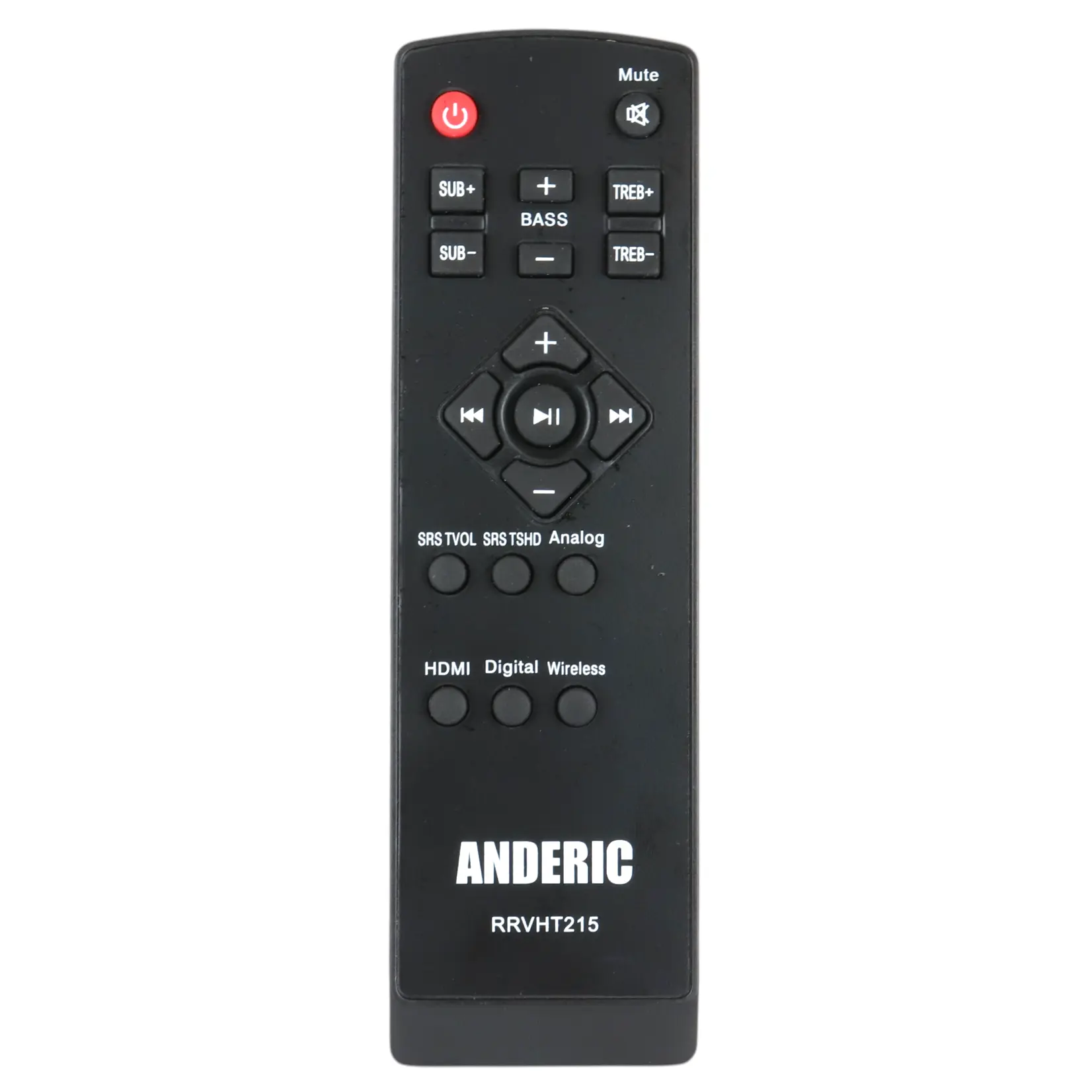 Anderic RRVHT215 Sound Bar Remote Control for Vizio VHT210, VHT510, VHT215, and Others