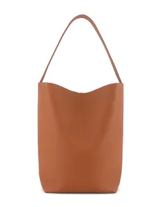 Water Bucket Bag Simple Large Capacity Shopping Bag Commuter Bag Fall Winter New Genuine Leather Shoulder Tote Bag Medium Size